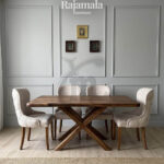 Meja Makan Minimalis Terbaru Desain Kayu Solid Premium RM-159