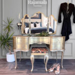 Meja Rias Mewah Emas Ukiran Jepara Classic Majestic RM-150