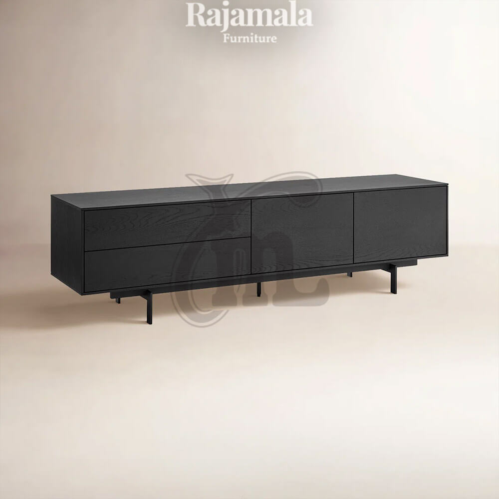 Meja TV Jati Minimalis Waterbase Industrial Design RM-166.1