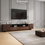 Meja TV Kayu Jati Minimalis Simple Elegant Interior Design RM-142