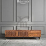 Meja TV Minimalis Jati Modern Excellent Walnut Color RM-165