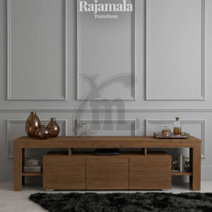 Meja TV Minimalis Jati Natural Solid Wood RM-133