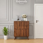 Rak Sepatu Kayu Jati Minimalis Drawer Design Solid Wood RM-128