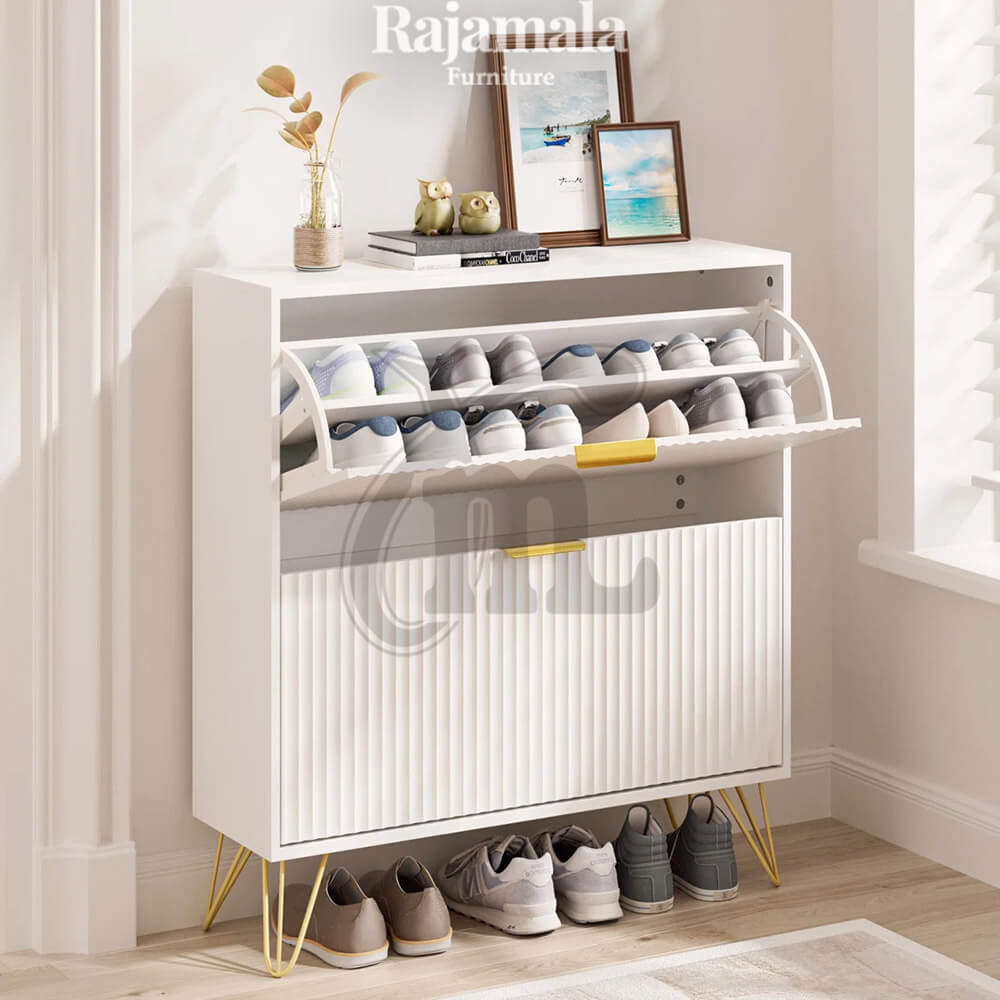 Rak Sepatu Minimalis Terbaru Kaki Stainless Steel RM-126.2