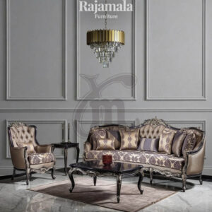 Set Sofa Mewah Ukiran Klasik Elegant Premium Solid Wood RM-175