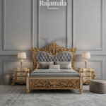 Set Tempat Tidur Ukiran Mewah Baroque Carved Design RM-184