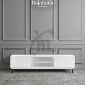 TV Cabinet Minimalis Solid Duco White Glossy RM-168