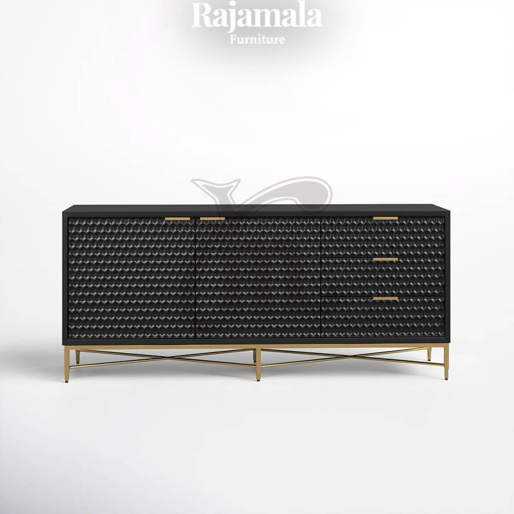 TV Stand Minimalis Modern Kaki Stainless Steel Berkualitas RM-167.1