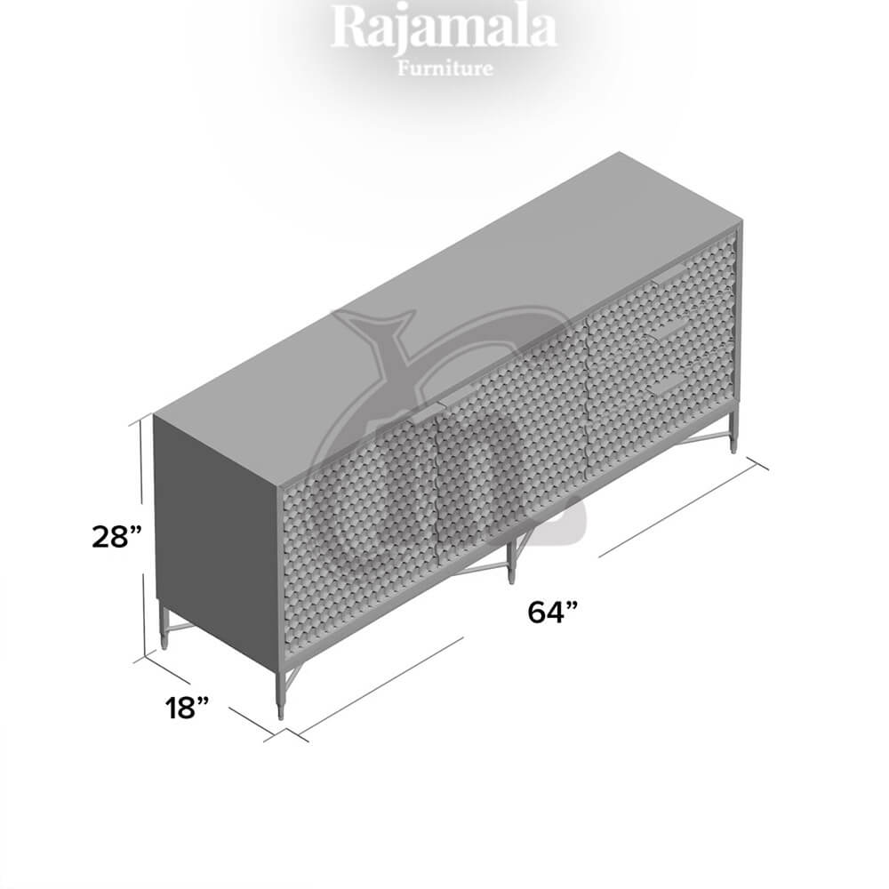 TV Stand Minimalis Modern Kaki Stainless Steel Berkualitas RM-167.2