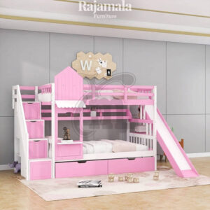 Tempat Tidur Anak Tingkat Minimalis Solid Duco Playfull Design RM-180