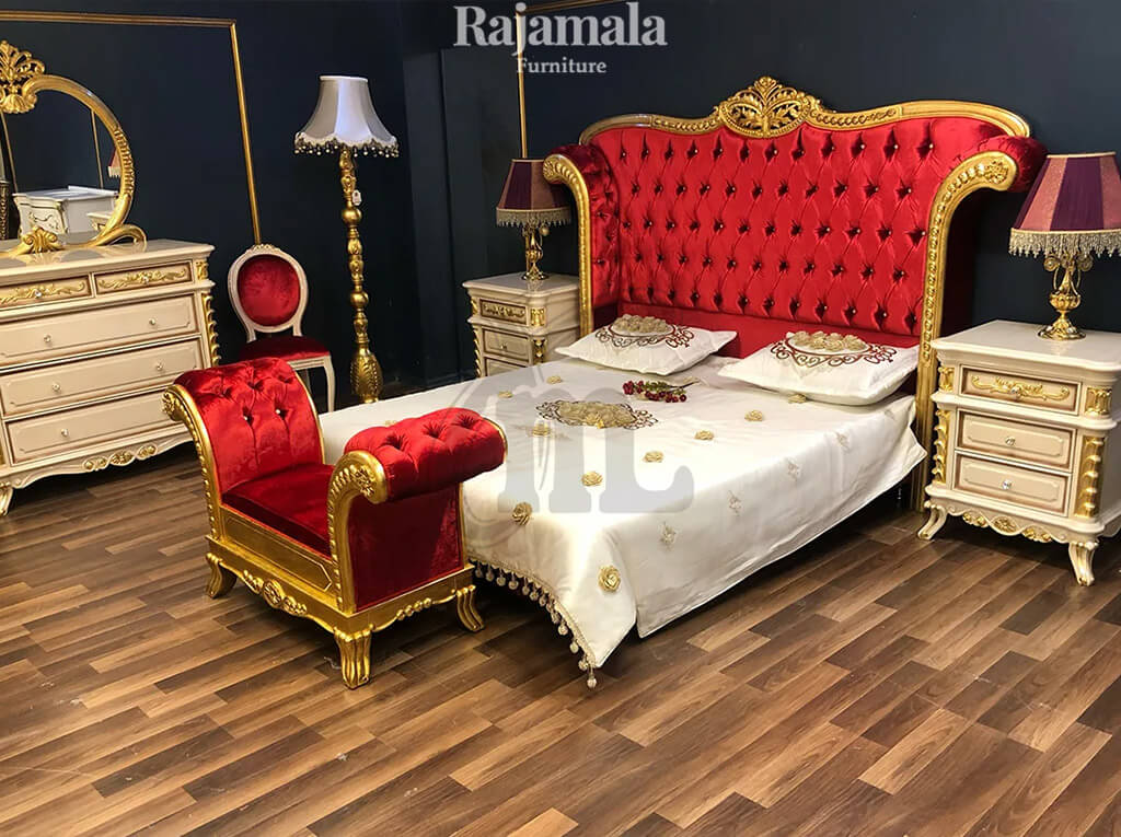 Tempat Tidur Mewah Ukiran Jepara Crown Carved Design RM-181.2