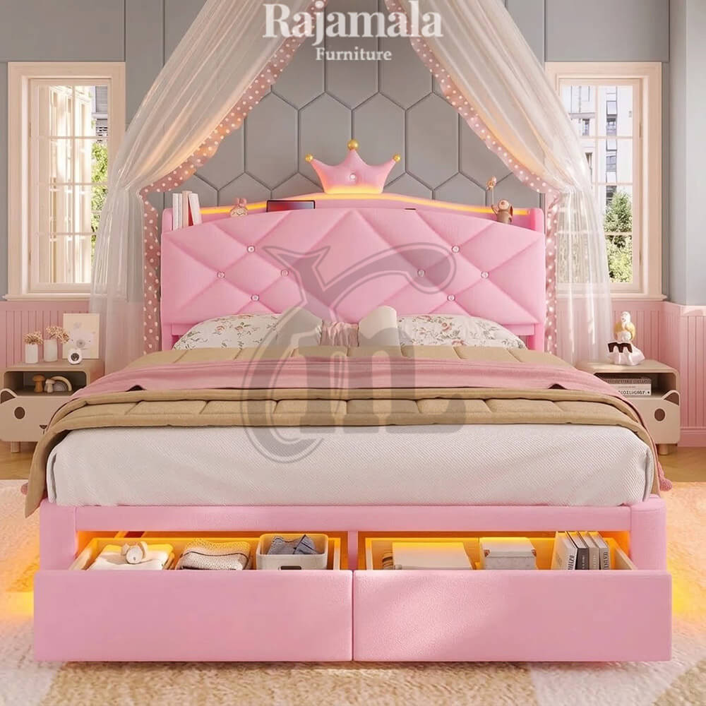 Tempat Tidur Princess Anak Sweety Pink Cantik RM-178.1