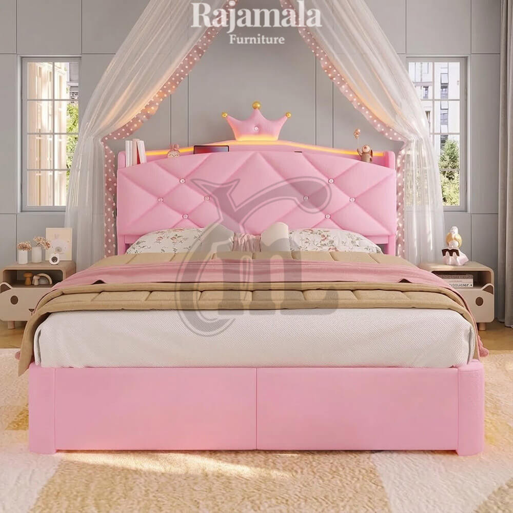 Tempat Tidur Princess Anak Sweety Pink Cantik RM-178 Tempat Tidur Princess Anak Sweety Pink Cantik RM-178