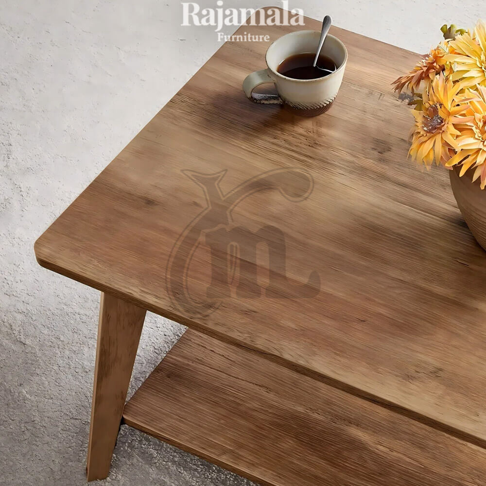 Meja Tamu Minimalis Jati Natural Walnut Solid Premium RM-197.1