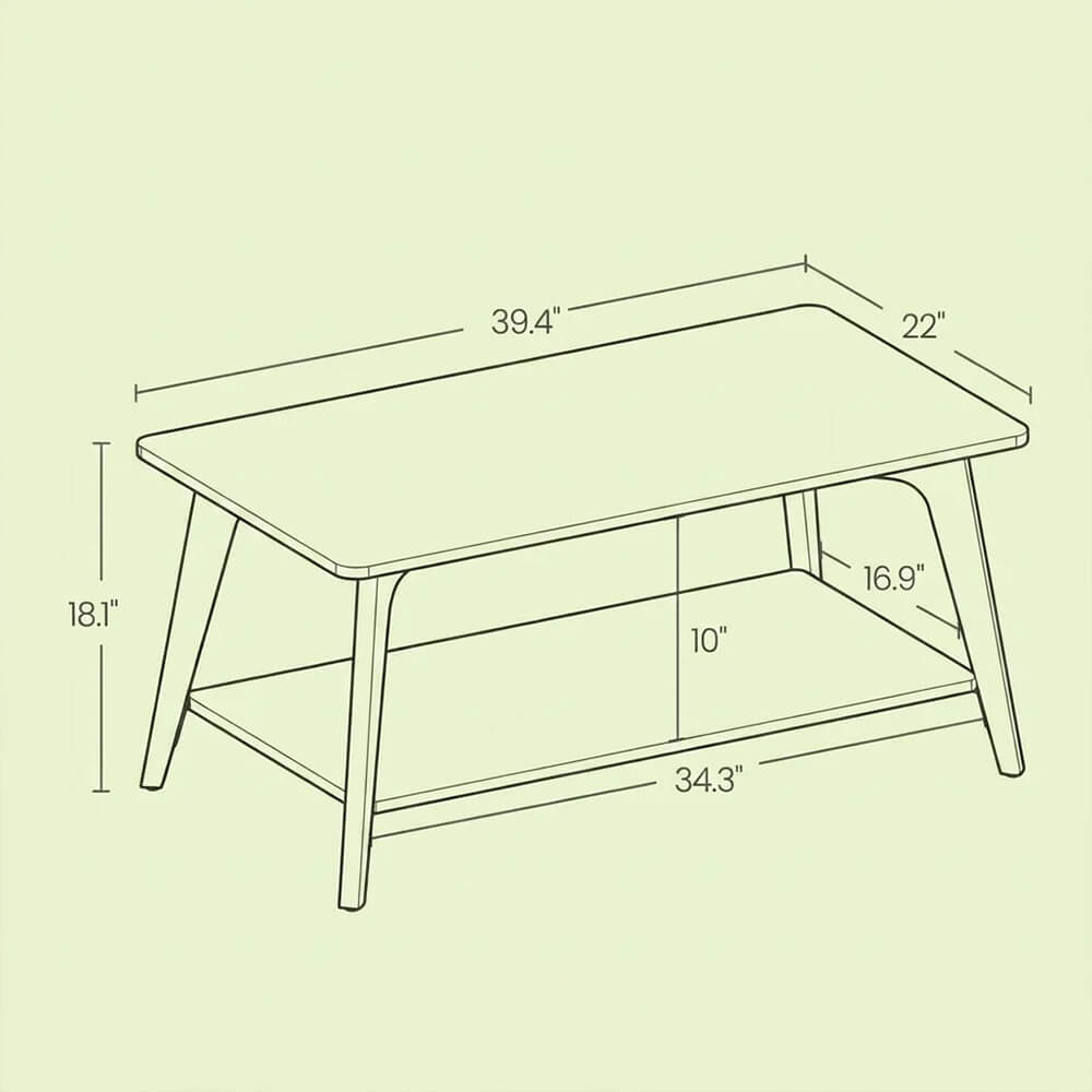 Meja Tamu Minimalis Jati Natural Walnut Solid Premium RM-197.2