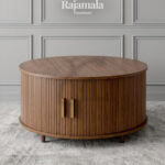 Minimalis Coffee Table Jati Natural Dark Brown Color RM-200