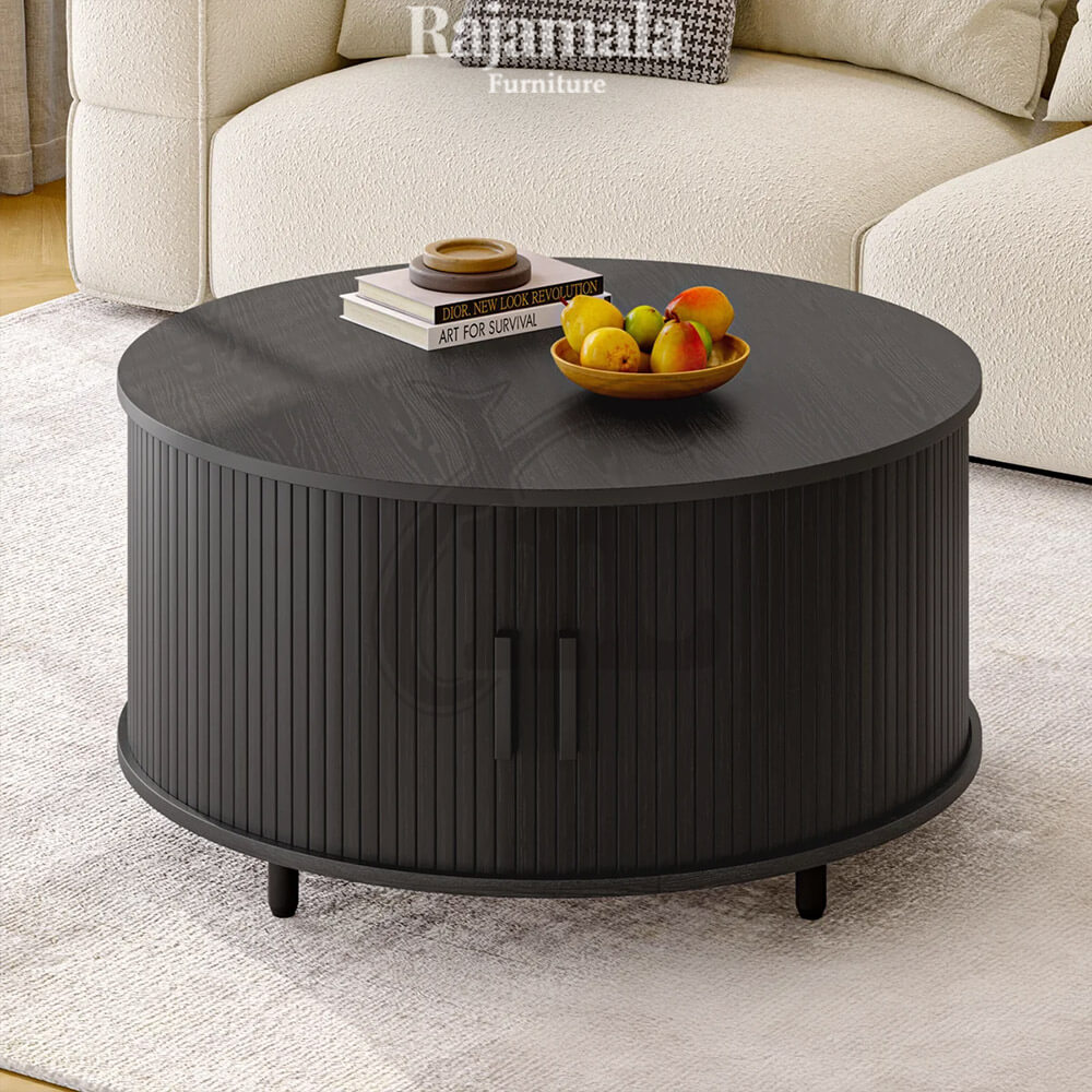 Minimalis Coffee Table Jati Natural Dark Brown Color RM-200.1