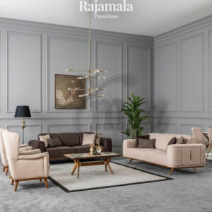 Sofa Minimalis Jepara Elegant Stainless Gold Candy Foot RM-203