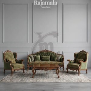 Sofa Ruang Tamu Kayu Jati Mewah Desain Interior Sultan RM-206