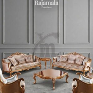 Sofa Tamu Mewah Klasik Ukiran Jepara Gold Leaf Design RM-205