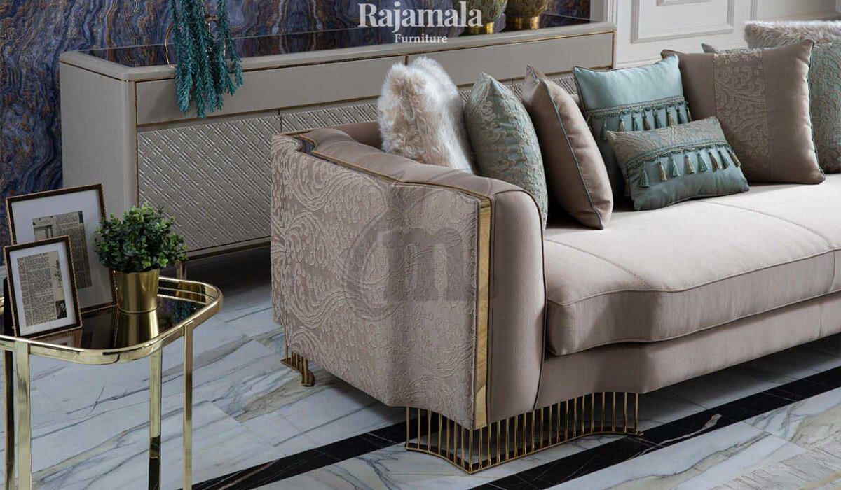 Sofa Tamu Minimalis Modern Elegant Stainless Steel RM-201.2